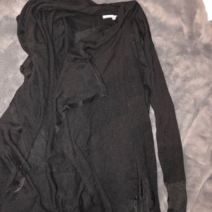 black cardigan